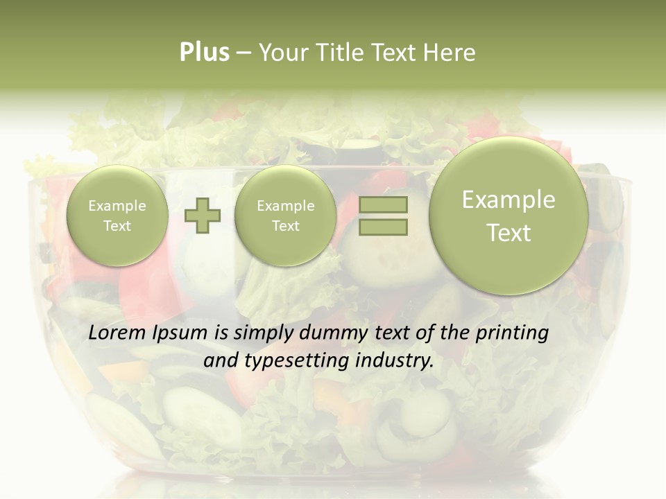Diet Tomato Lettuce PowerPoint Template