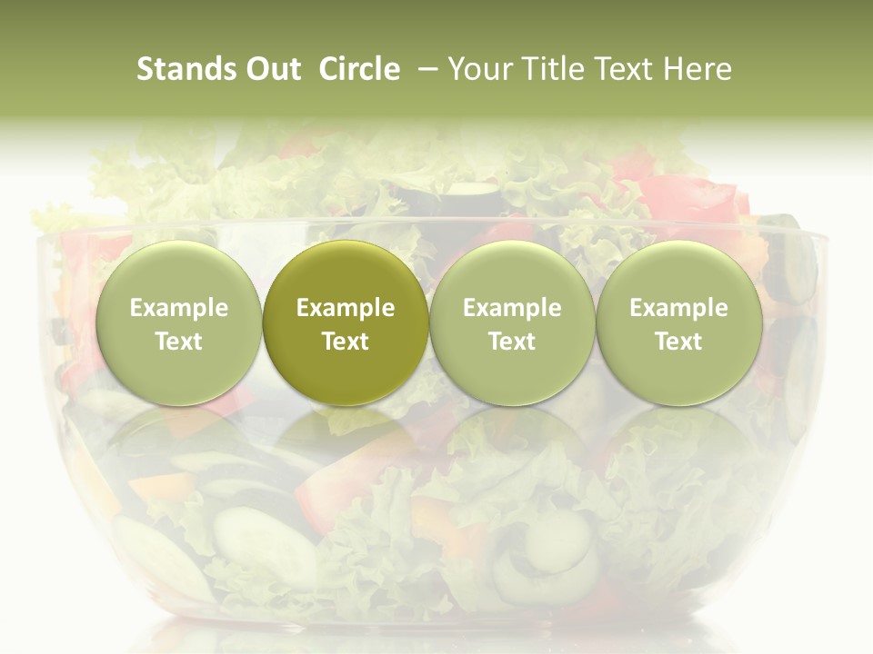 Diet Tomato Lettuce PowerPoint Template