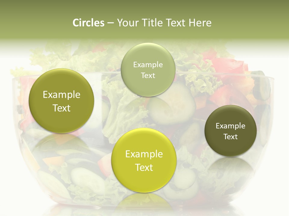 Diet Tomato Lettuce PowerPoint Template