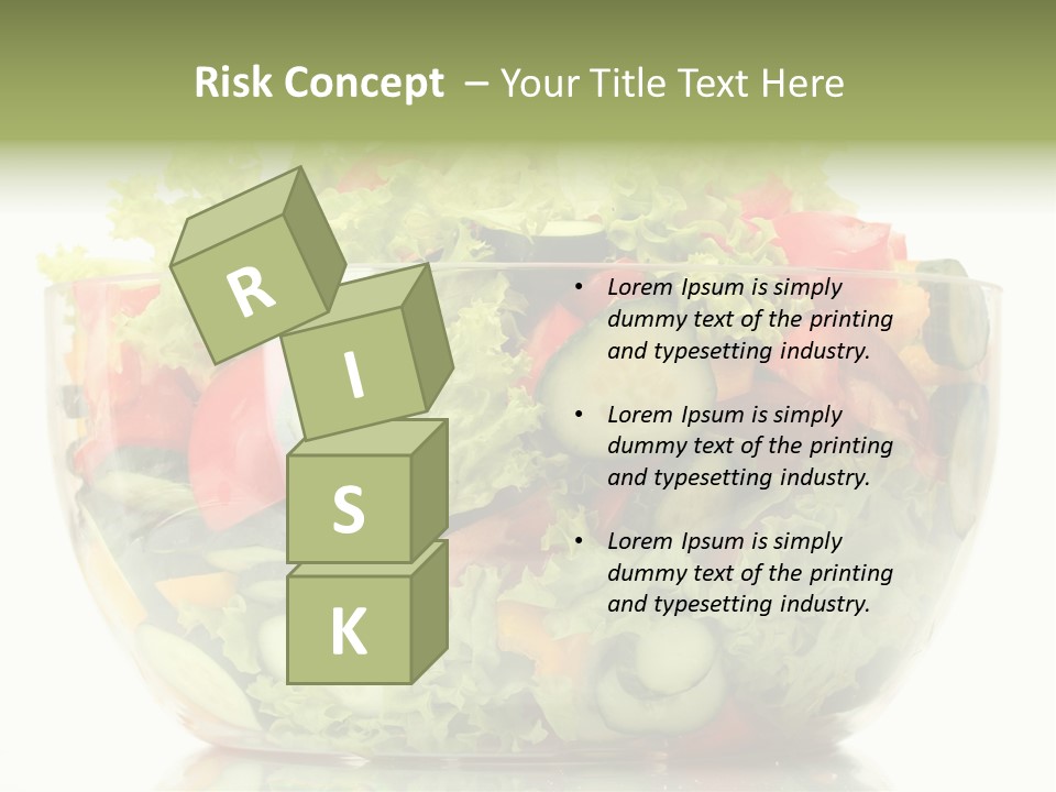 Diet Tomato Lettuce PowerPoint Template