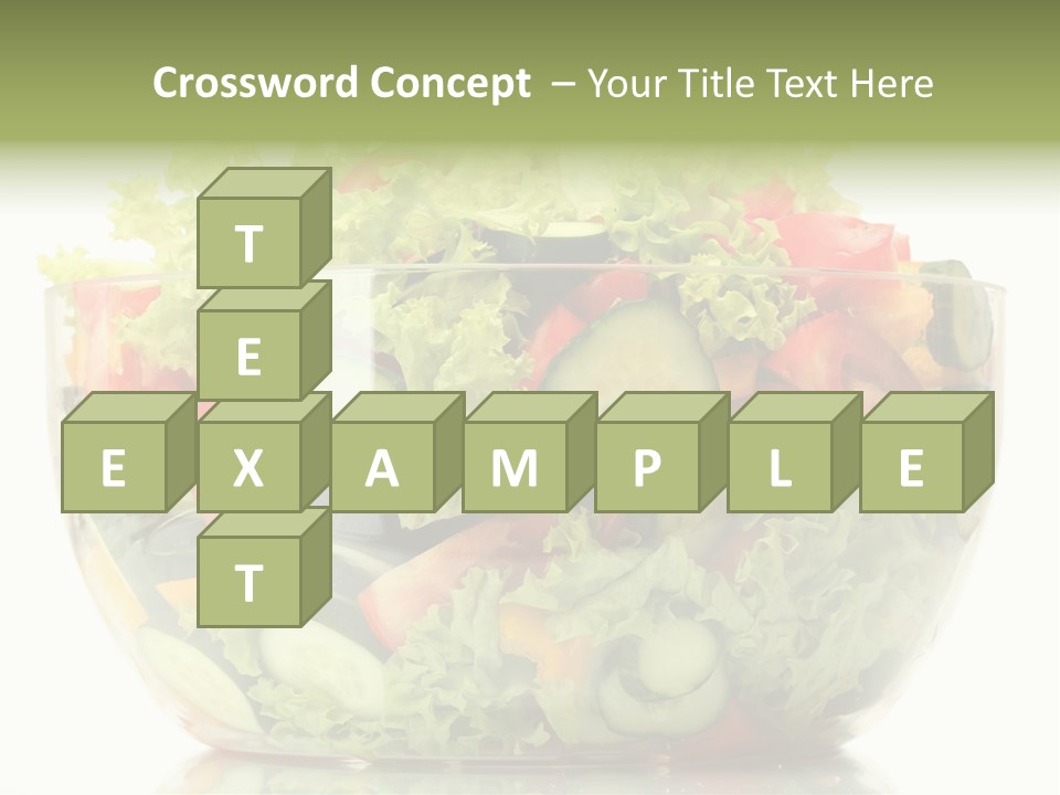 Diet Tomato Lettuce PowerPoint Template