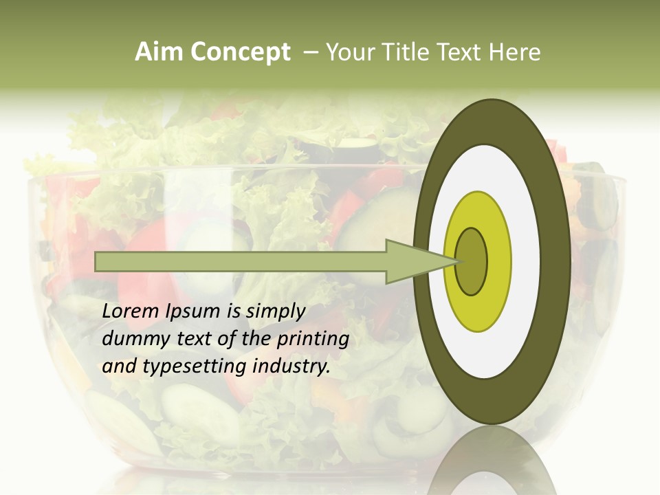 Diet Tomato Lettuce PowerPoint Template