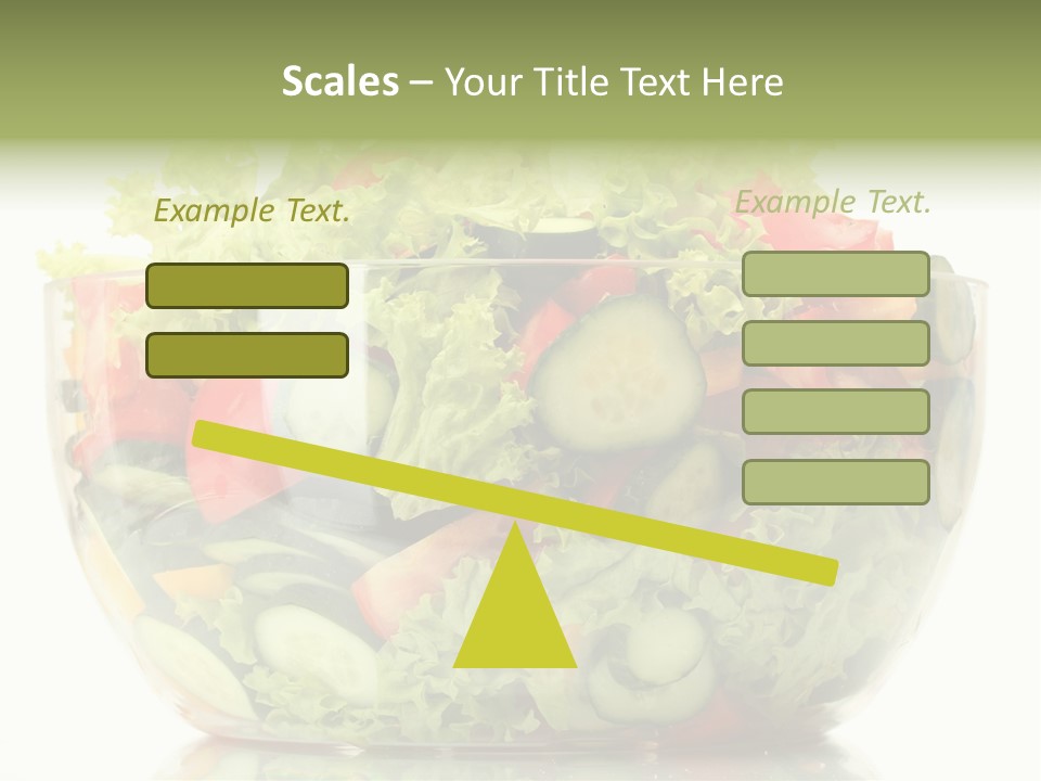 Diet Tomato Lettuce PowerPoint Template