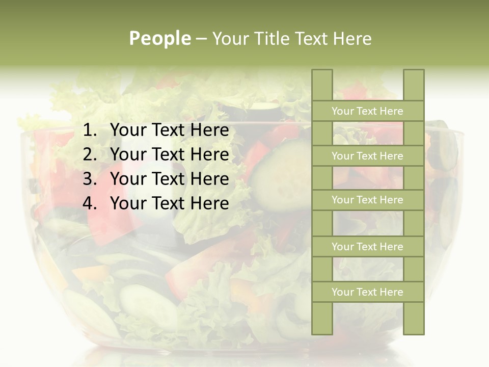 Diet Tomato Lettuce PowerPoint Template