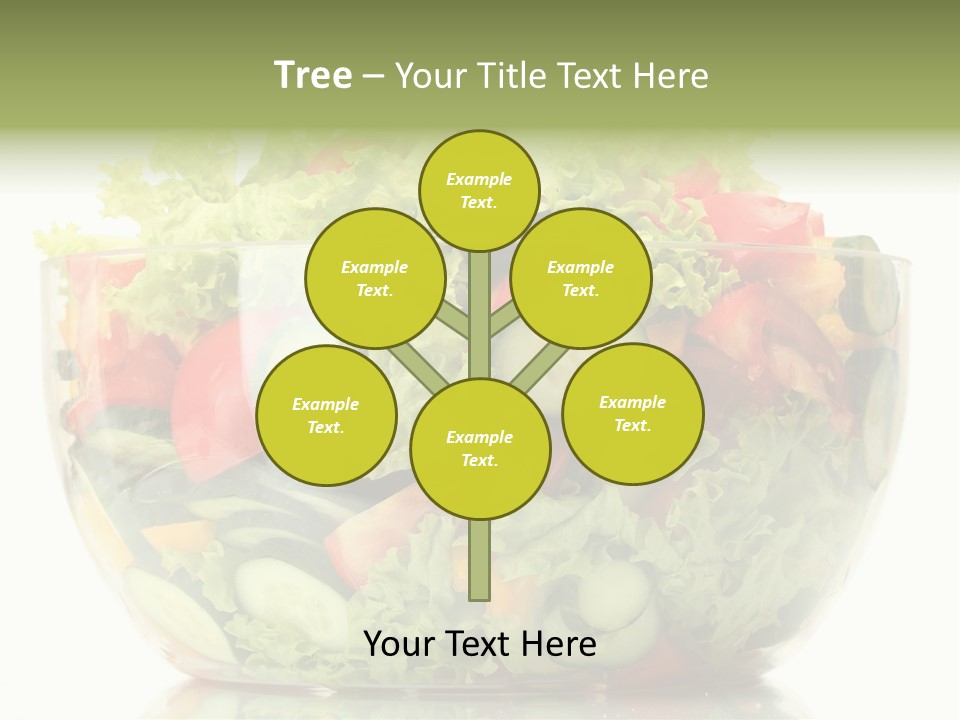 Diet Tomato Lettuce PowerPoint Template