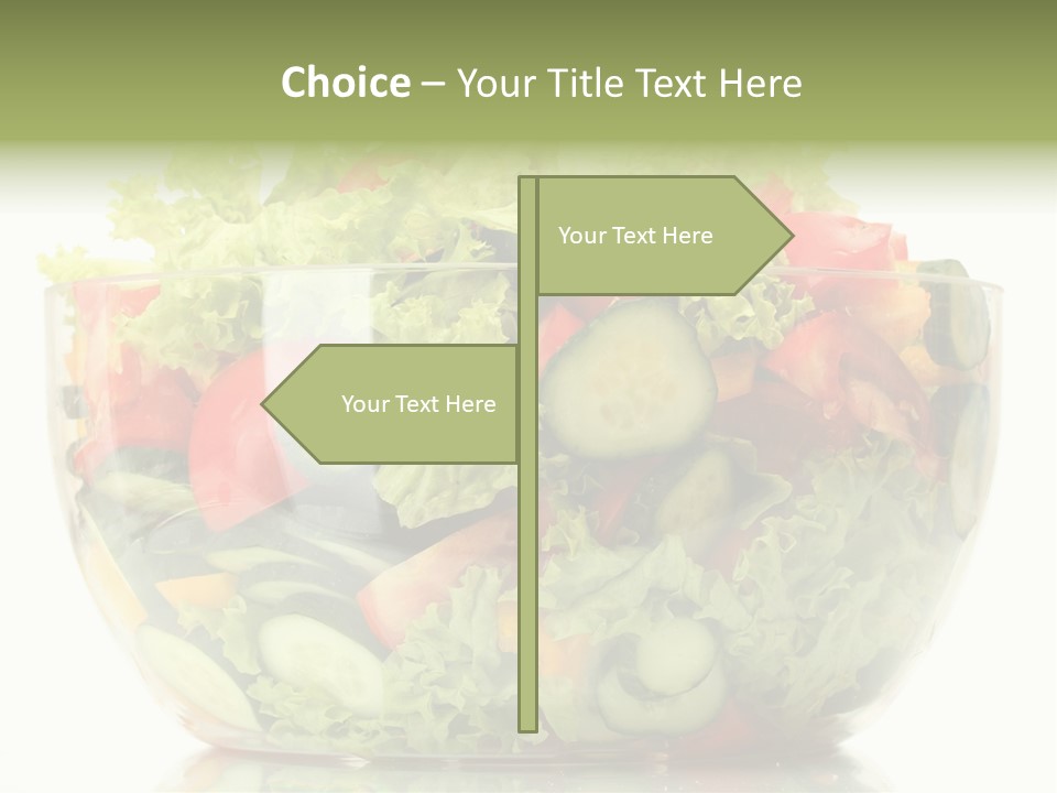Diet Tomato Lettuce PowerPoint Template