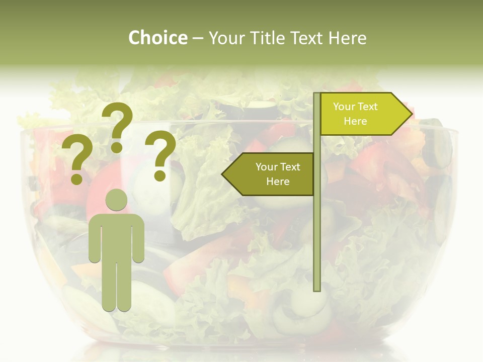 Diet Tomato Lettuce PowerPoint Template