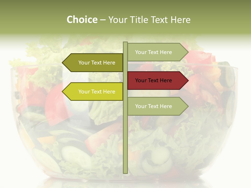 Diet Tomato Lettuce PowerPoint Template