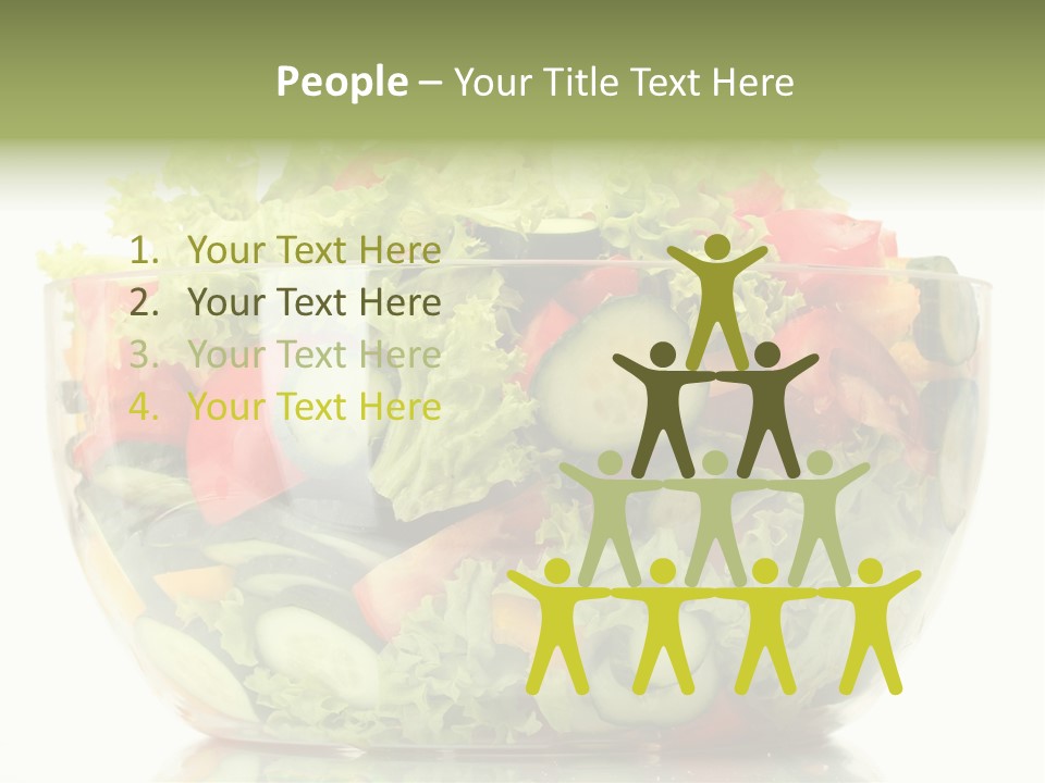 Diet Tomato Lettuce PowerPoint Template