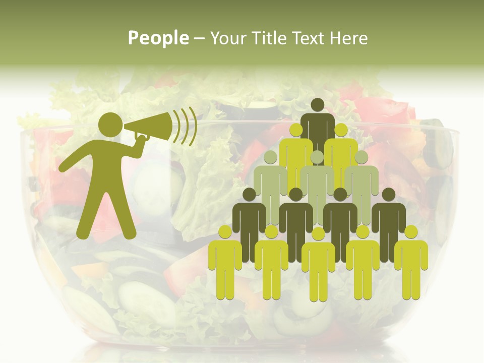 Diet Tomato Lettuce PowerPoint Template