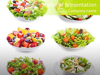 Olive Appetizing White PowerPoint Template