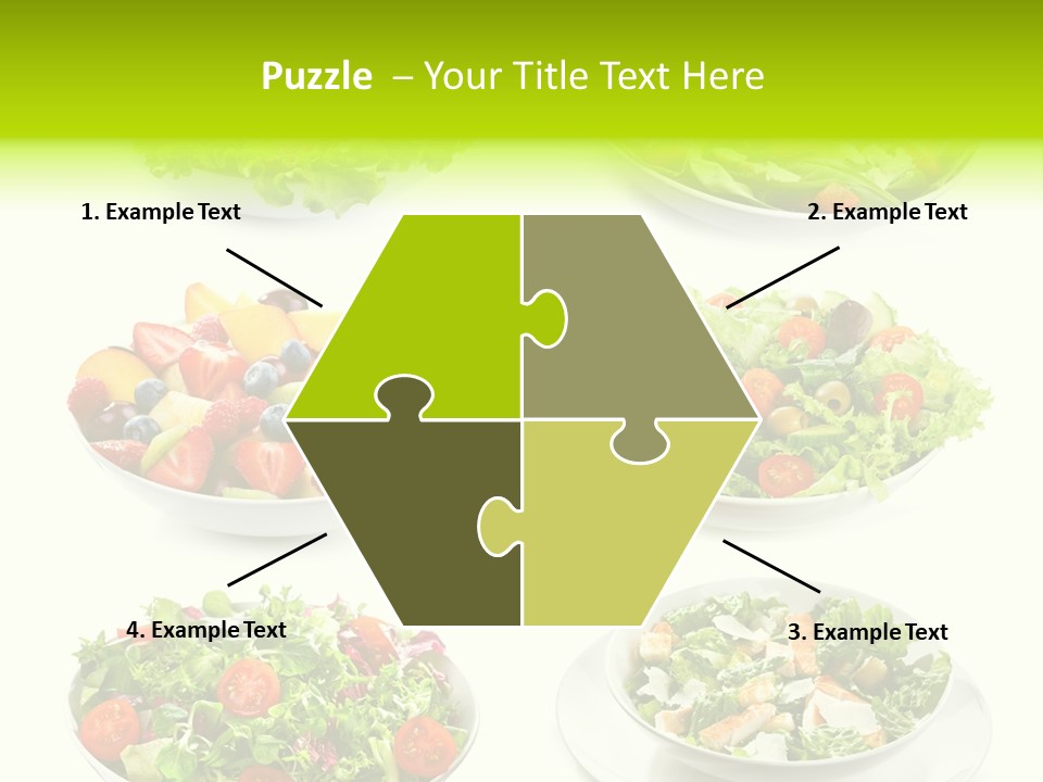 Olive Appetizing White PowerPoint Template