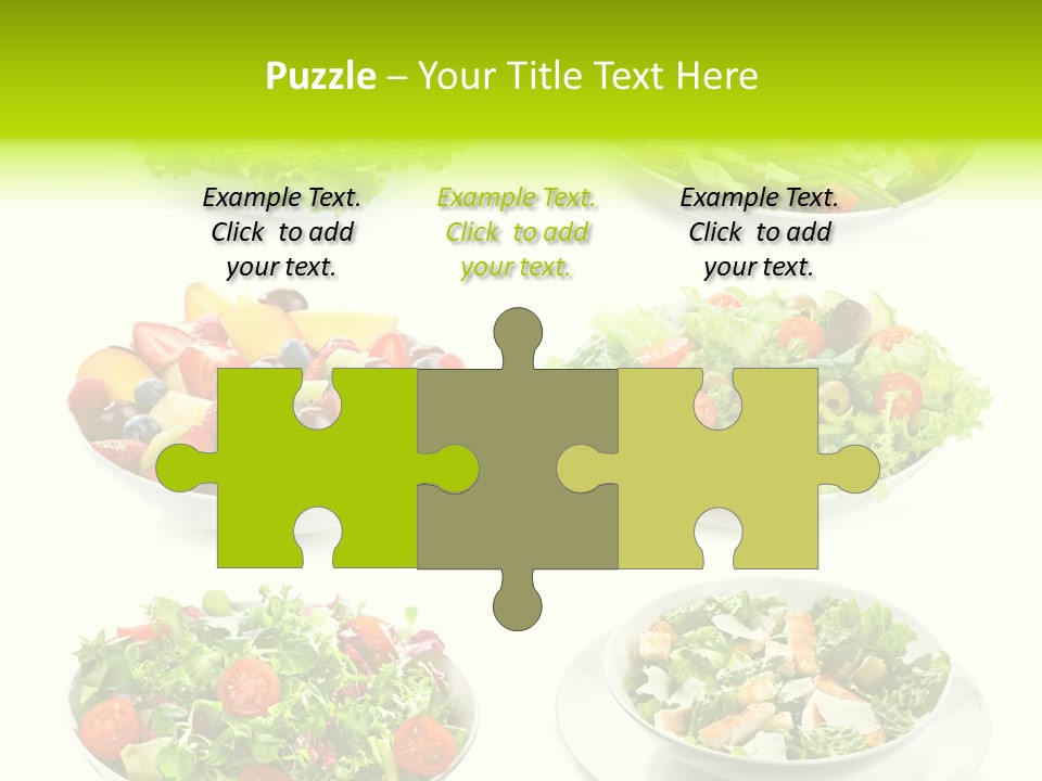 Olive Appetizing White PowerPoint Template