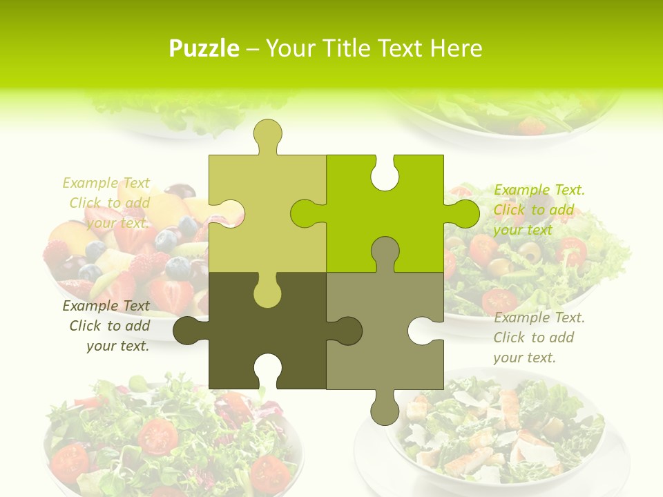 Olive Appetizing White PowerPoint Template