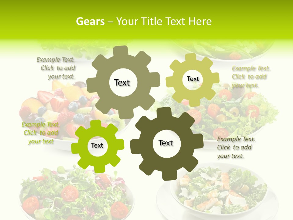 Olive Appetizing White PowerPoint Template