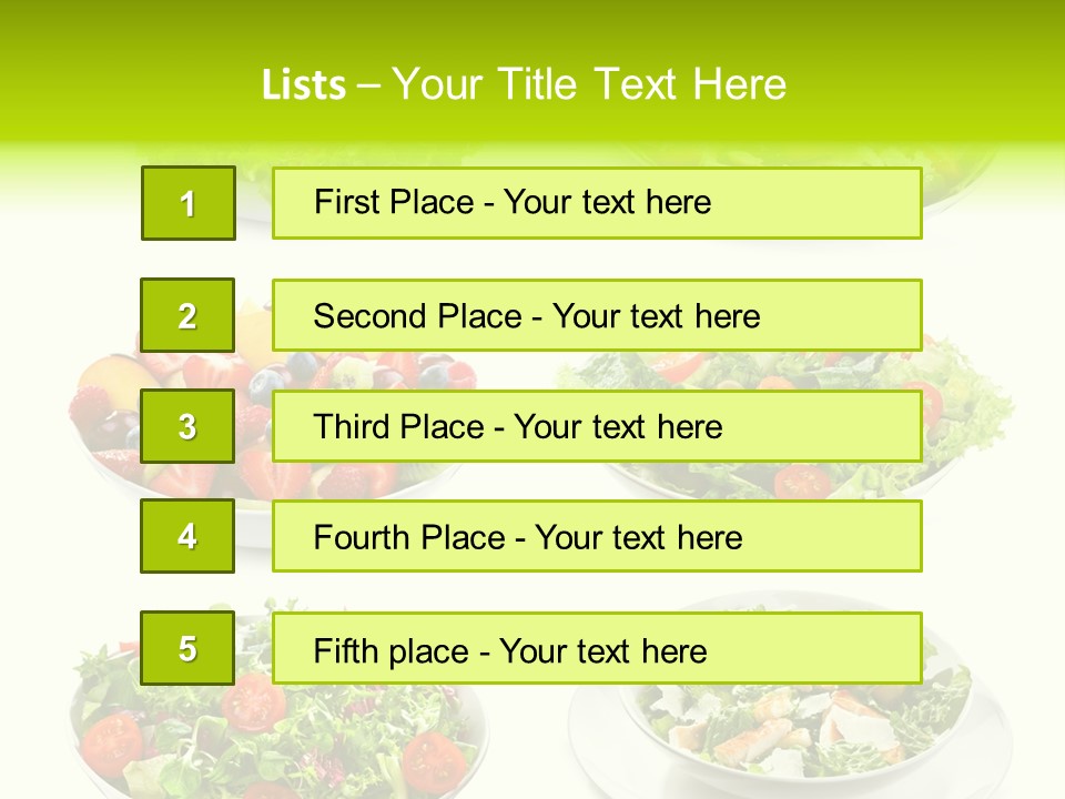 Olive Appetizing White PowerPoint Template