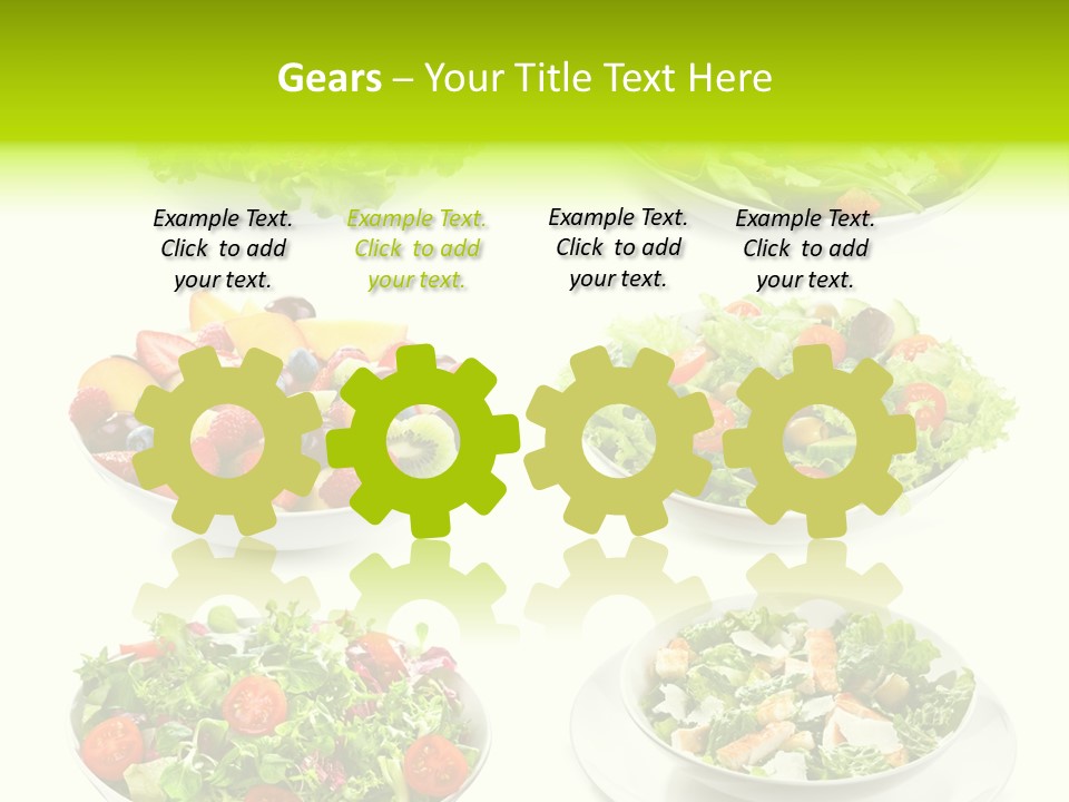 Olive Appetizing White PowerPoint Template