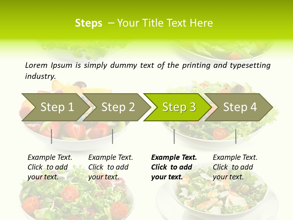 Olive Appetizing White PowerPoint Template