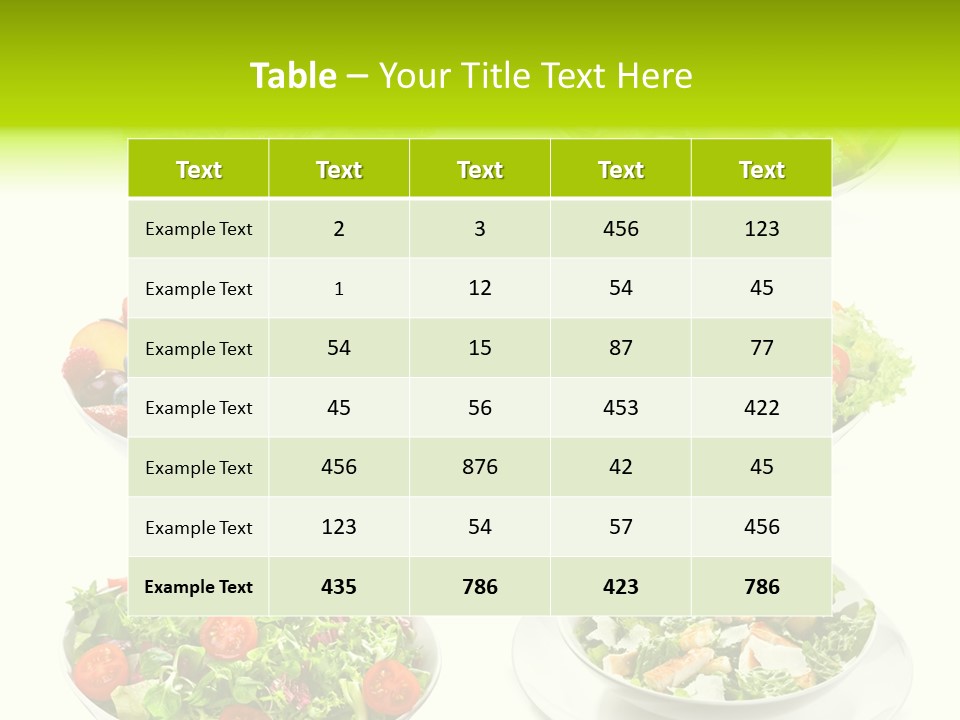 Olive Appetizing White PowerPoint Template