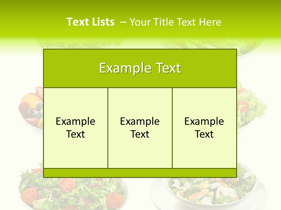 Olive Appetizing White PowerPoint Template
