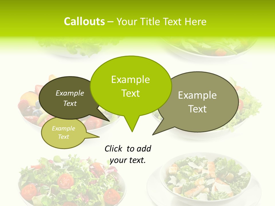 Olive Appetizing White PowerPoint Template