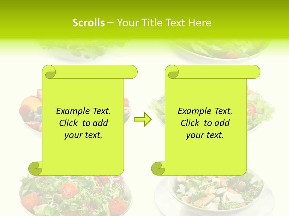 Olive Appetizing White PowerPoint Template
