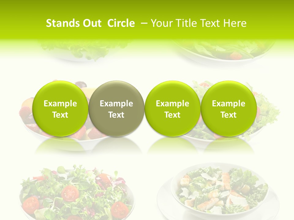 Olive Appetizing White PowerPoint Template
