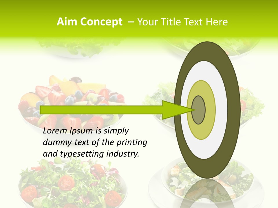 Olive Appetizing White PowerPoint Template
