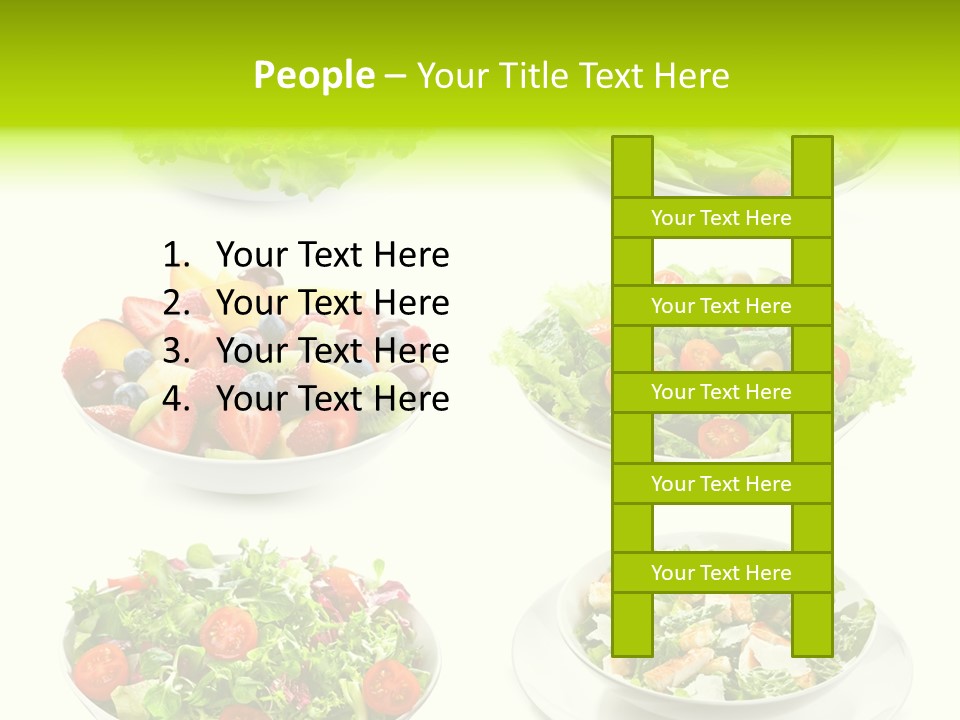 Olive Appetizing White PowerPoint Template
