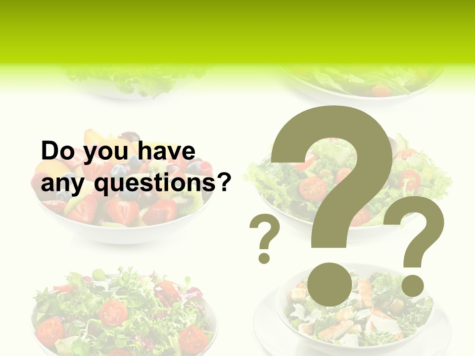 Olive Appetizing White PowerPoint Template