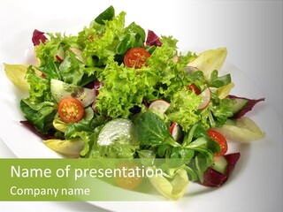 Tomaten Tomate Essig PowerPoint Template