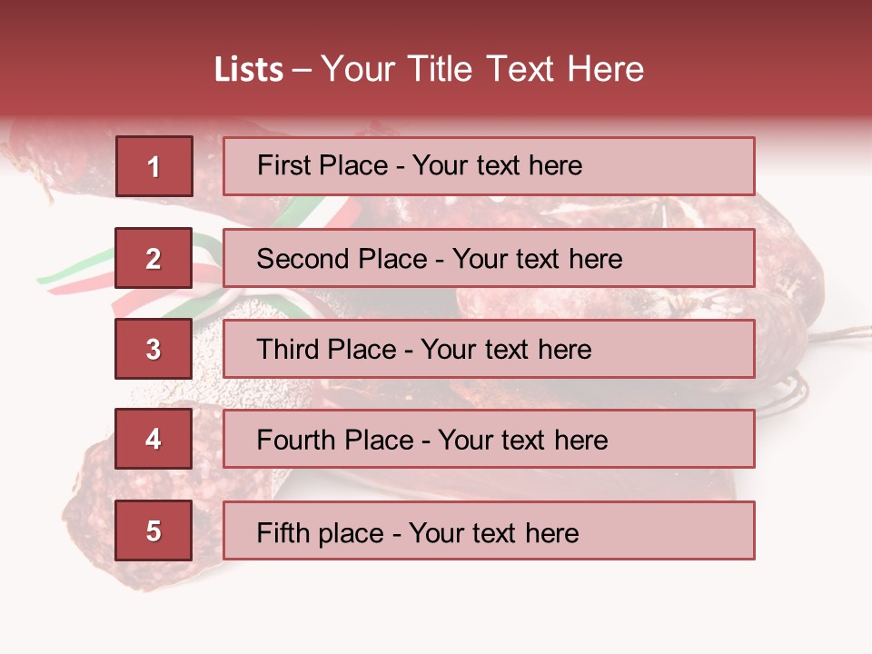 Detail Fixings Savory PowerPoint Template