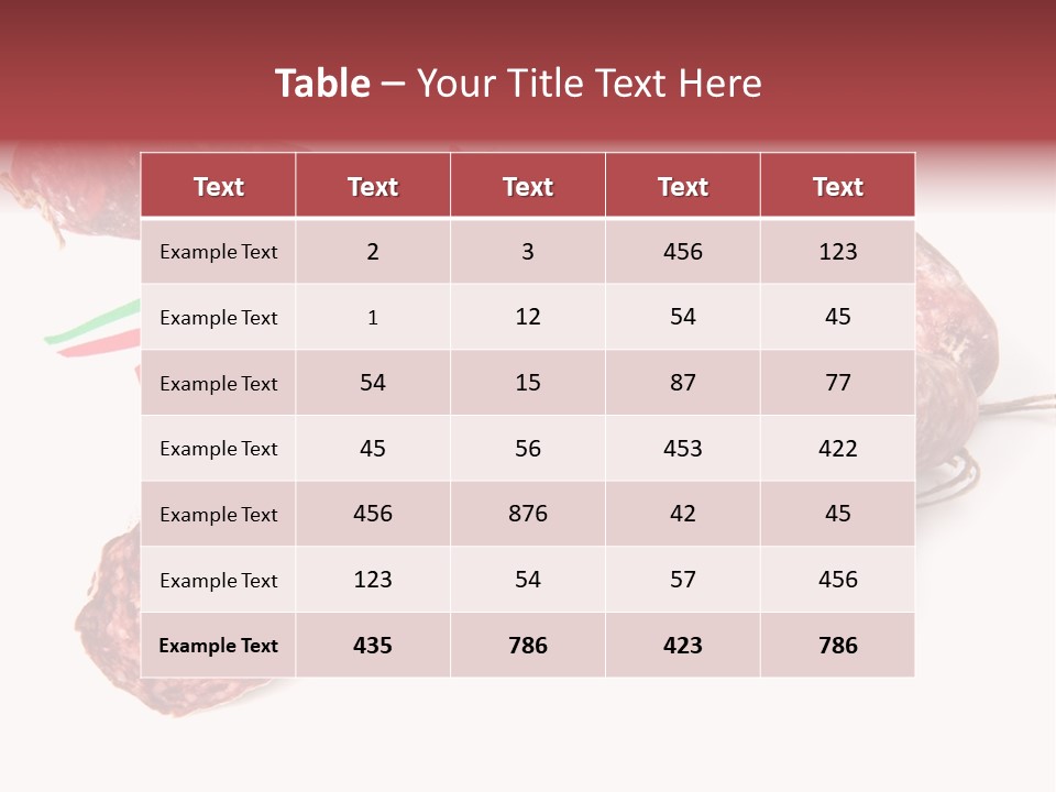Detail Fixings Savory PowerPoint Template