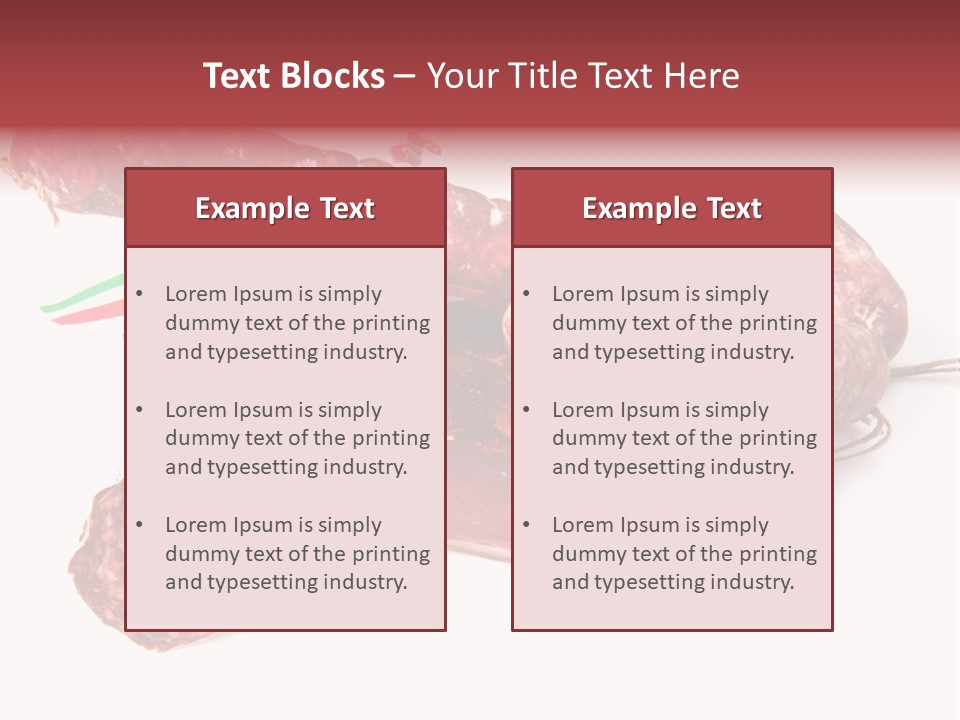 Detail Fixings Savory PowerPoint Template
