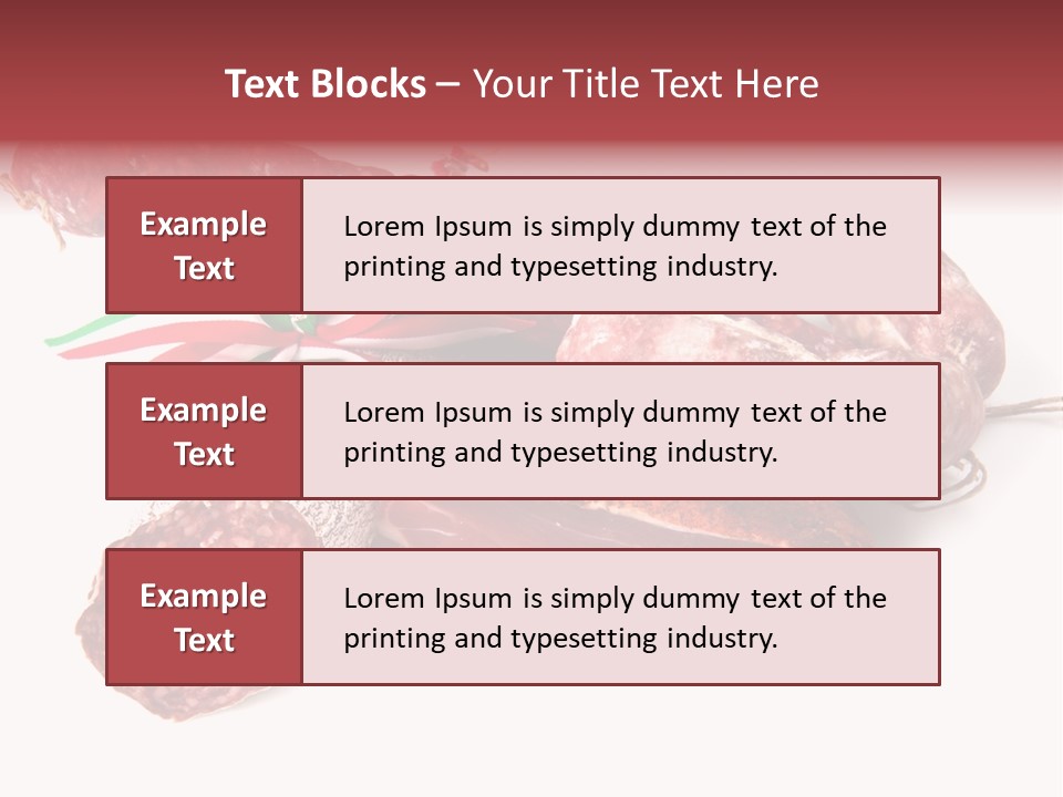 Detail Fixings Savory PowerPoint Template