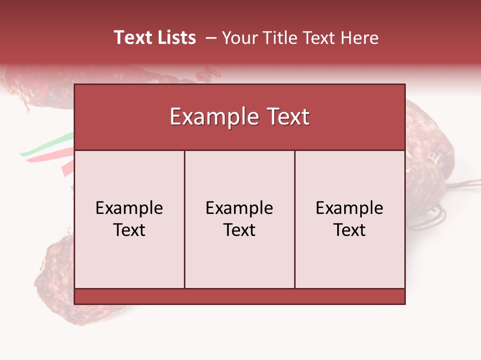 Detail Fixings Savory PowerPoint Template