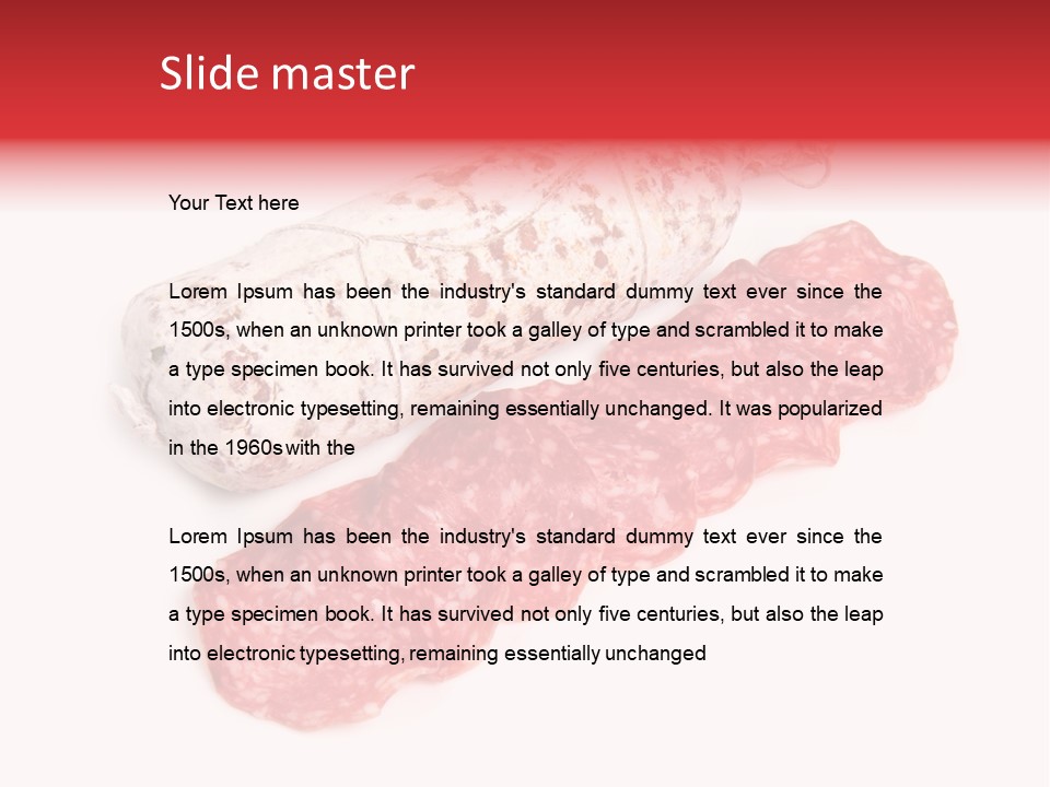 Maiale Felino Crudo PowerPoint Template