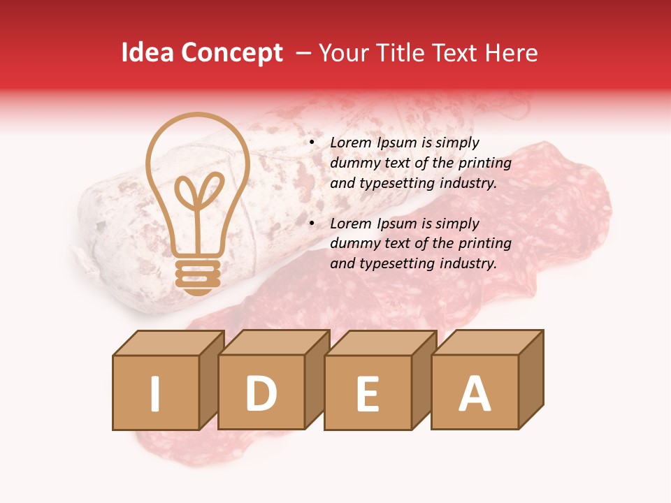 Maiale Felino Crudo PowerPoint Template