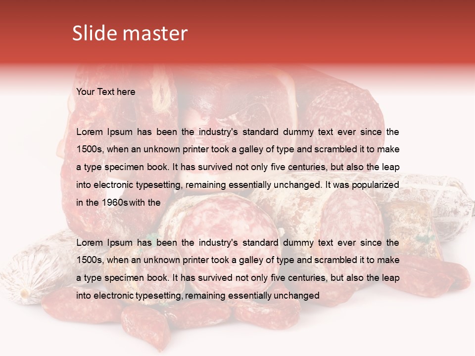 Salame Ristorante Fattoria PowerPoint Template