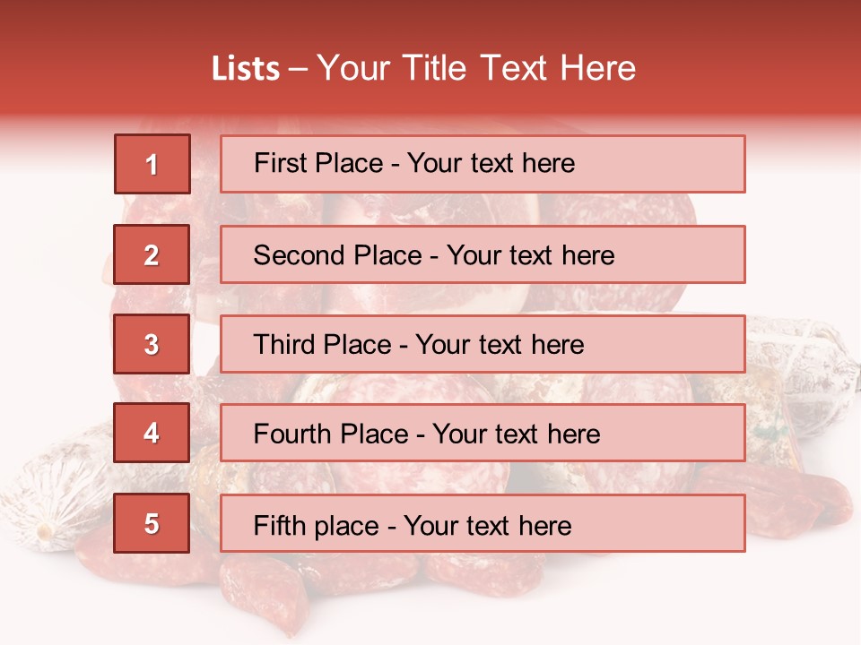 Salame Ristorante Fattoria PowerPoint Template