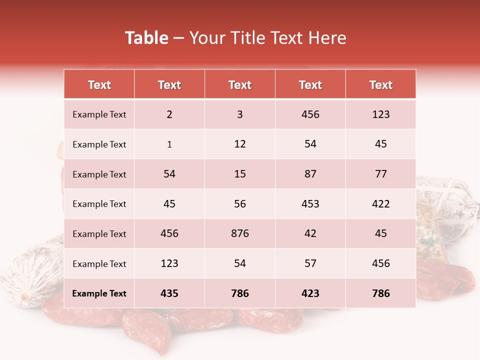 Salame Ristorante Fattoria PowerPoint Template