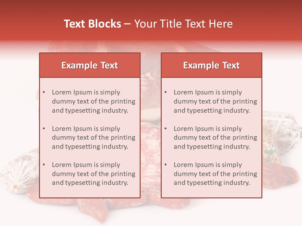 Salame Ristorante Fattoria PowerPoint Template