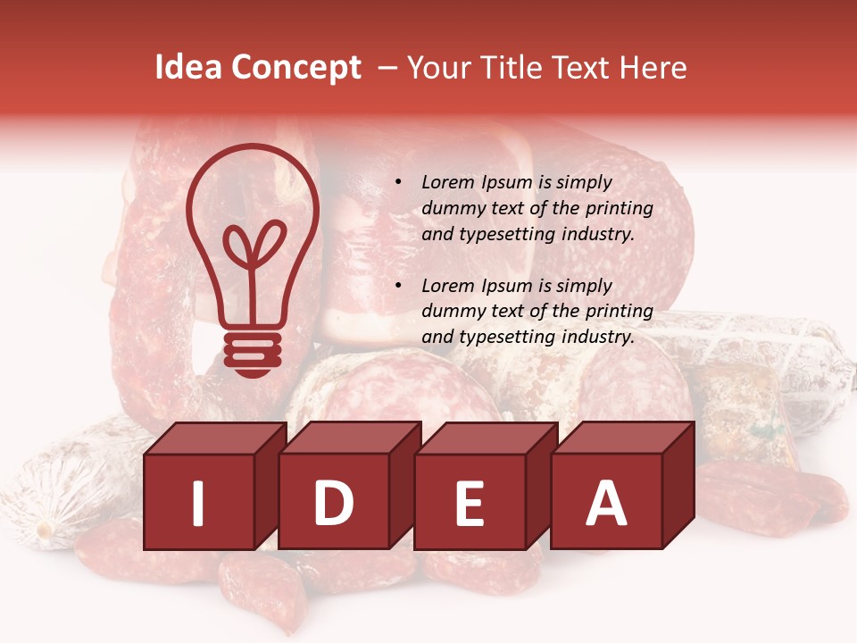 Salame Ristorante Fattoria PowerPoint Template