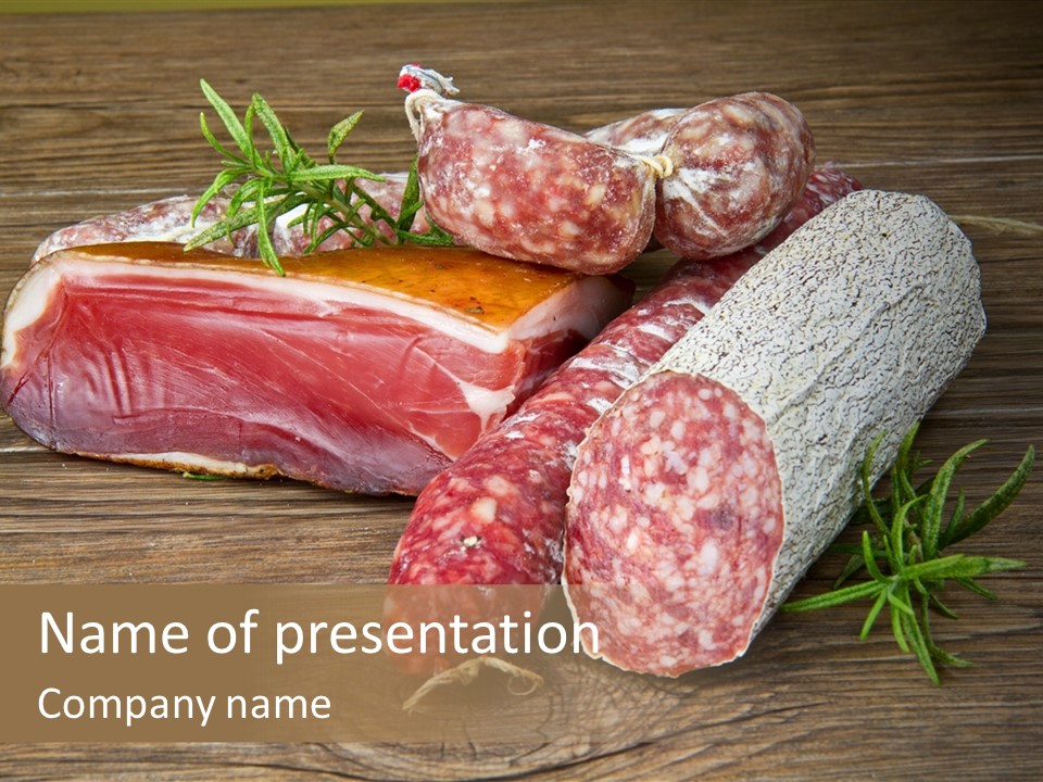 Bone Pork Various PowerPoint Template