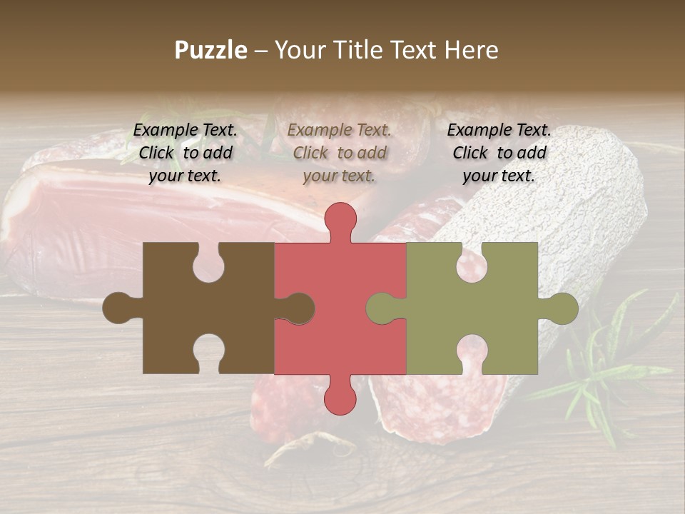 Bone Pork Various PowerPoint Template