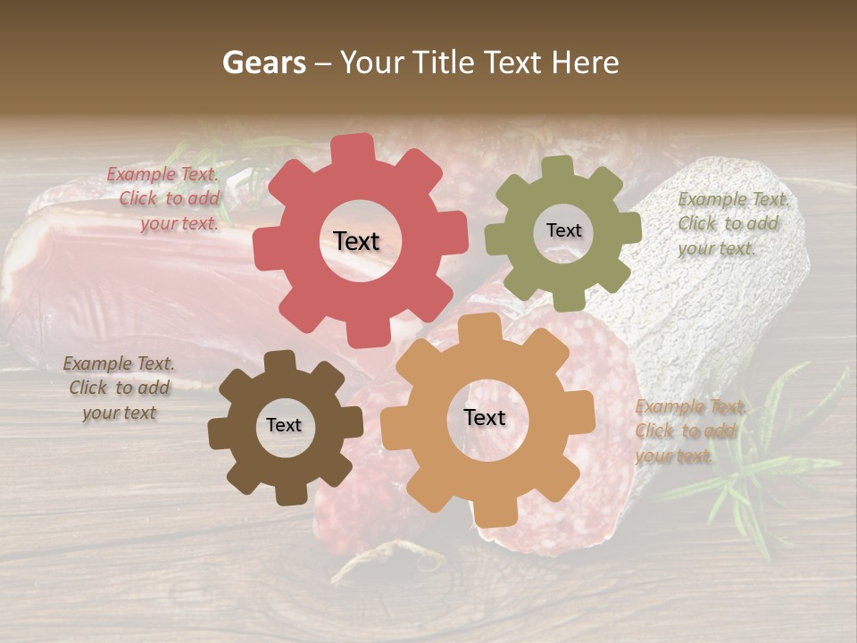 Bone Pork Various PowerPoint Template