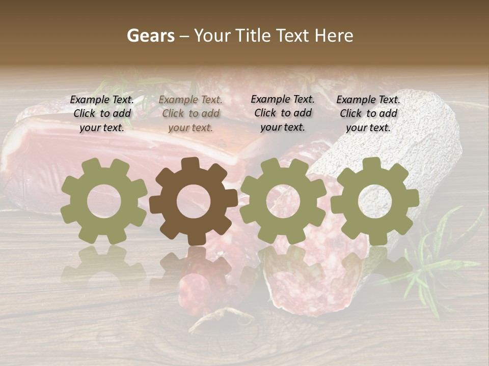 Bone Pork Various PowerPoint Template