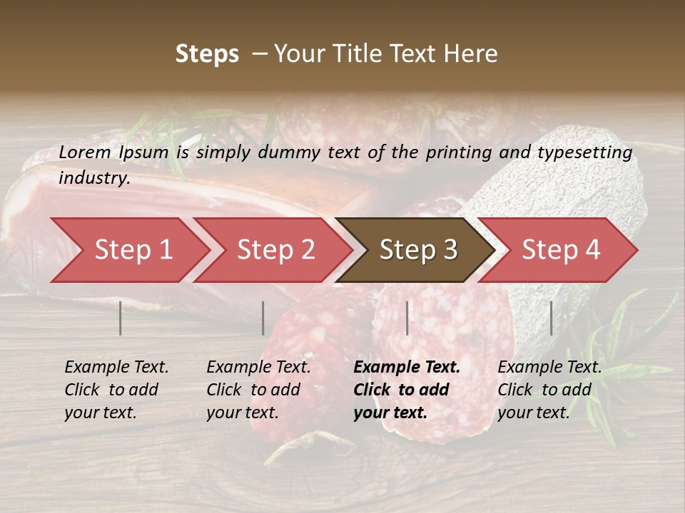 Bone Pork Various PowerPoint Template