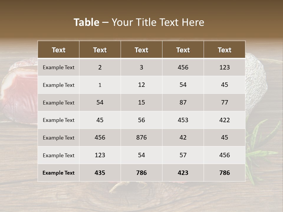 Bone Pork Various PowerPoint Template