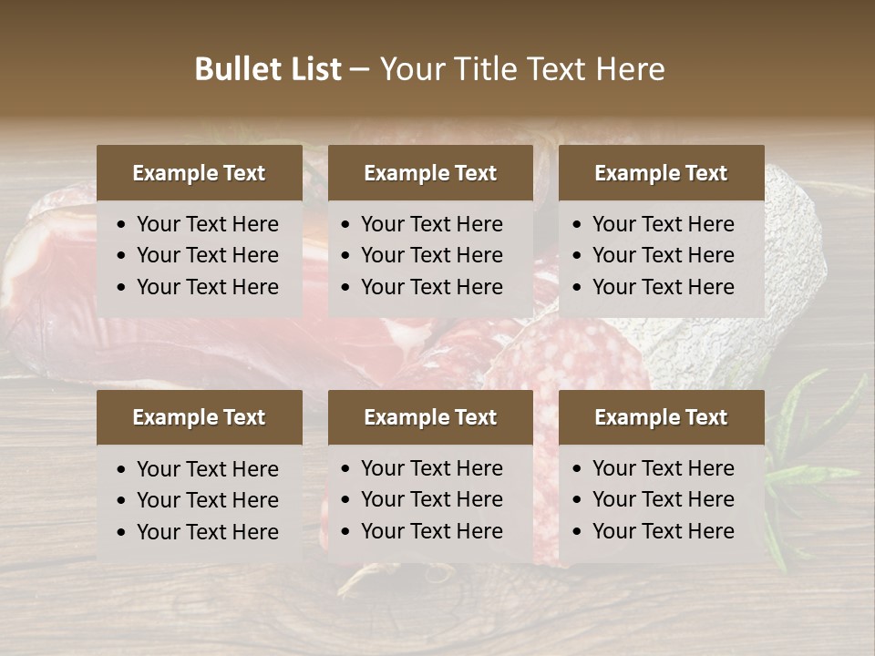 Bone Pork Various PowerPoint Template